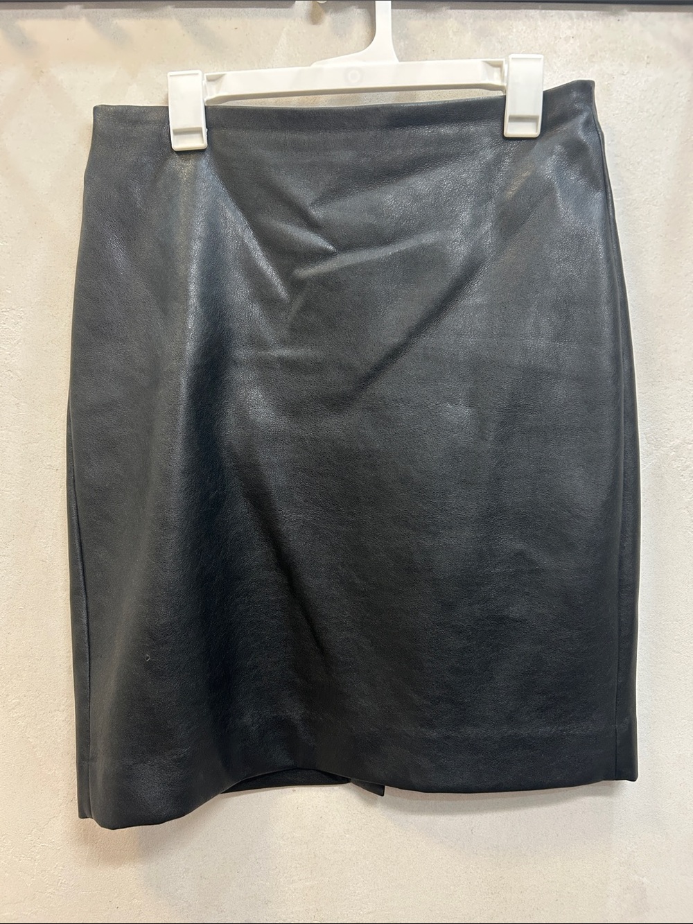J. Crew Black Faux Leather Mini Skirt